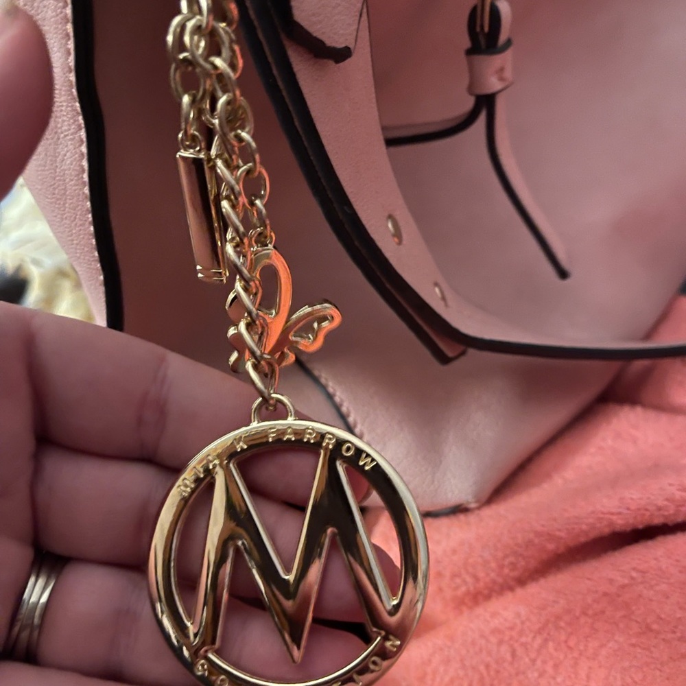 Pink Mia Farrow purse